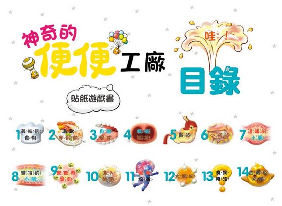 神奇的便便工廠-繪本+貼紙遊戲書